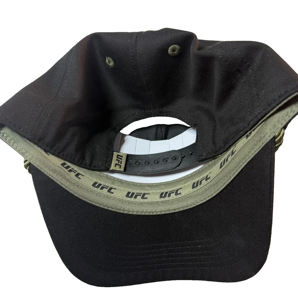 UFC Truck Hat Black Camo Snapback Adjustable Mens Rope Trim MMA Streetwear NWT